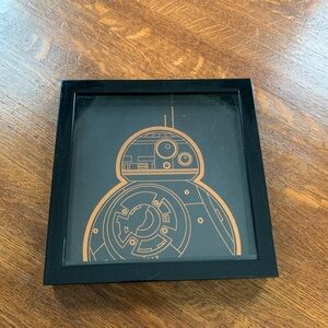 Star Wars Black and Orange Wall Decor